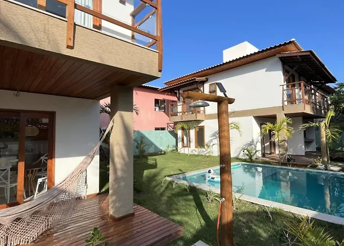 Barra Grande Bahia VillaBella 3 Quartos, na Vila junto ao Centro e Praia
